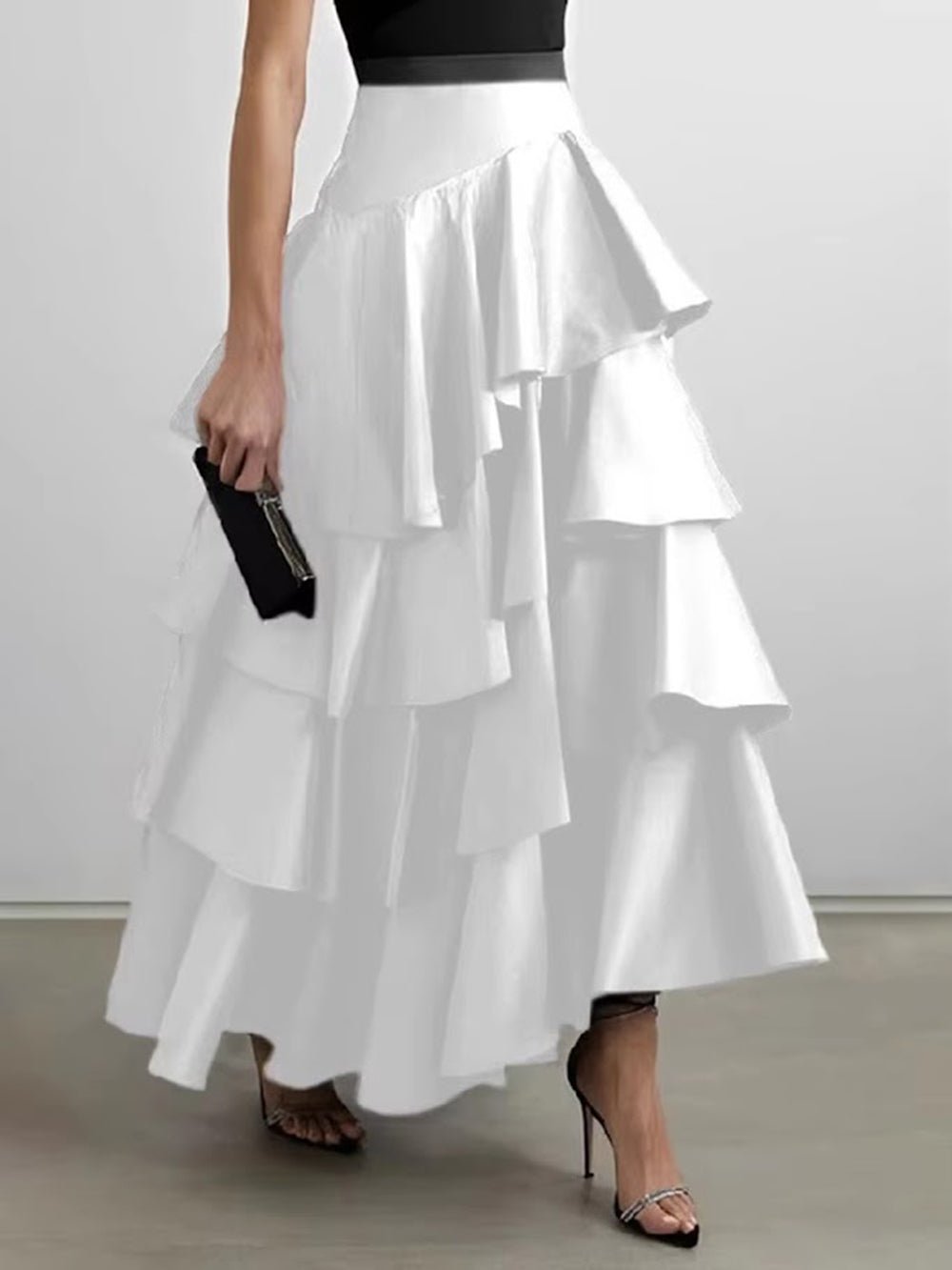 Giselle Tiered Ruffle Maxi Skirt - Fashion Pov