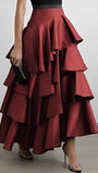 Giselle Tiered Ruffle Maxi Skirt - Fashion Pov