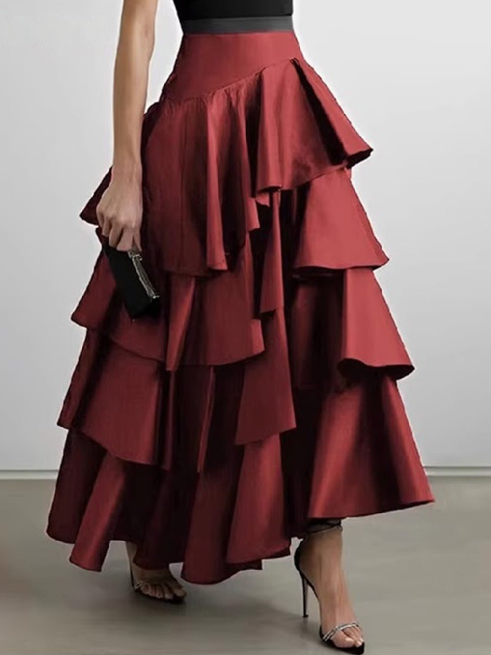 Giselle Tiered Ruffle Maxi Skirt - Fashion Pov