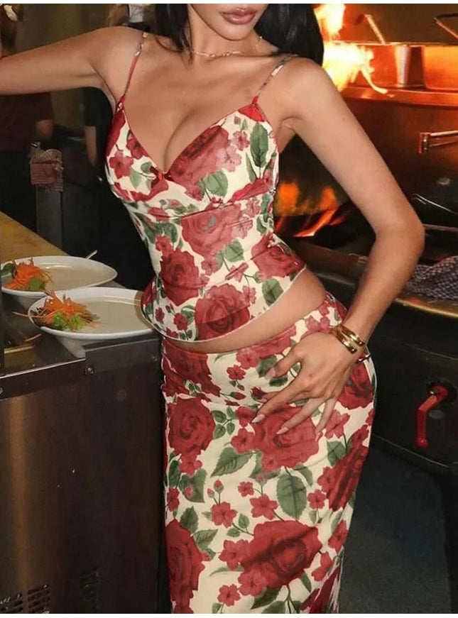 Grace Sleeveless Top & Skirt Set - Fashion Pov