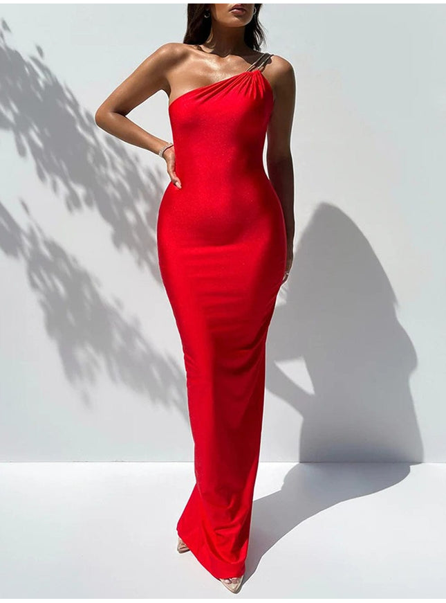 Hadley Off Shoulder Backless Maxi Dress - Fashion Pov