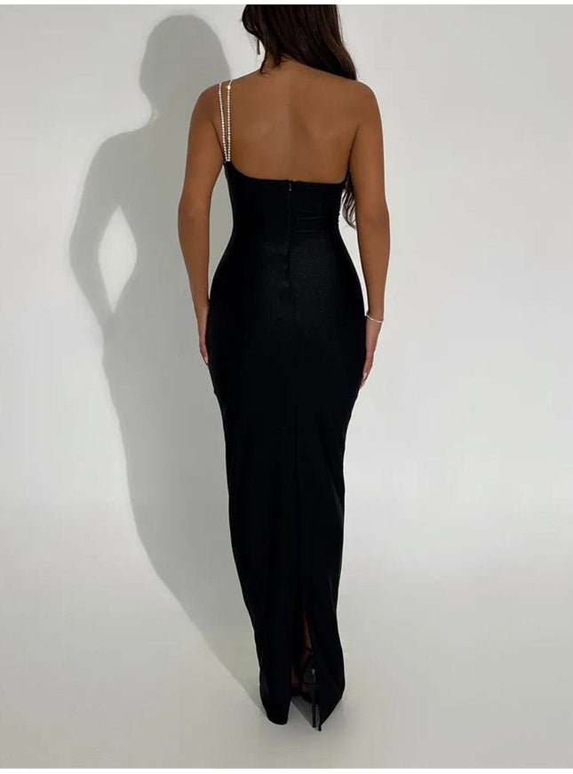 Hadley Off Shoulder Backless Maxi Dress - Fashion Pov