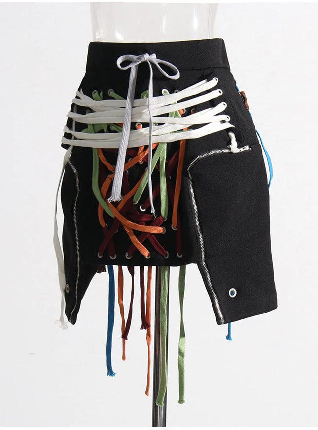 Haily Streetwear Hem Chic Skirt - Fashion Pov
