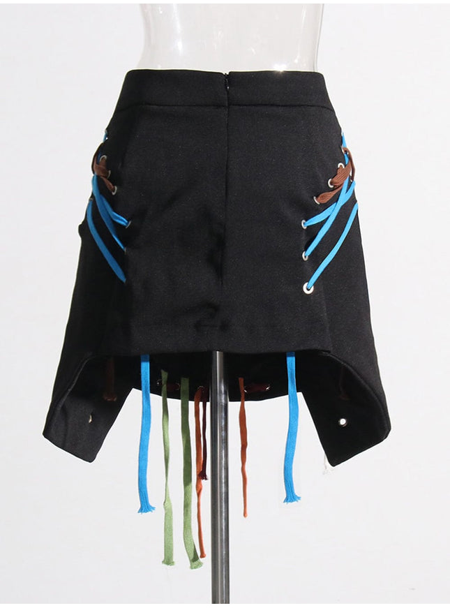 Haily Streetwear Hem Chic Skirt - Fashion Pov