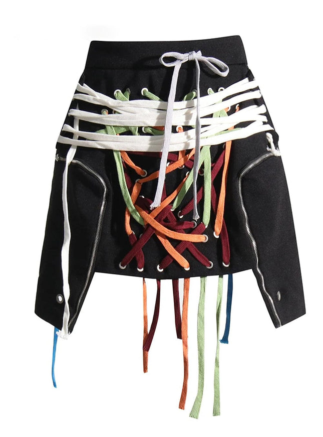 Haily Streetwear Hem Chic Skirt - Fashion Pov