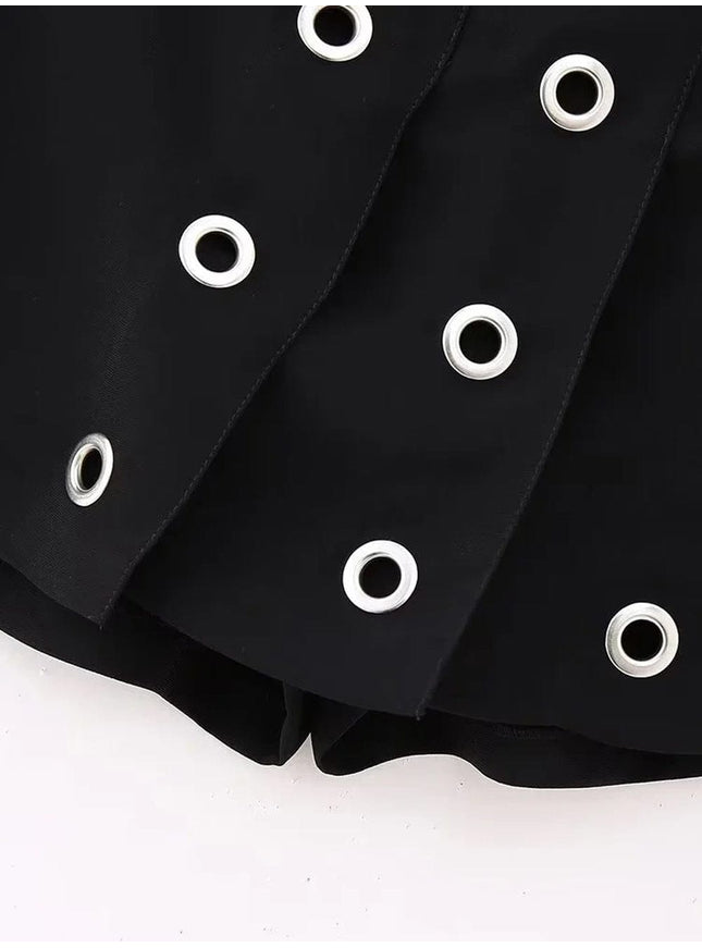 Haley Hollow Out Back Mini Skirt - Fashion Pov