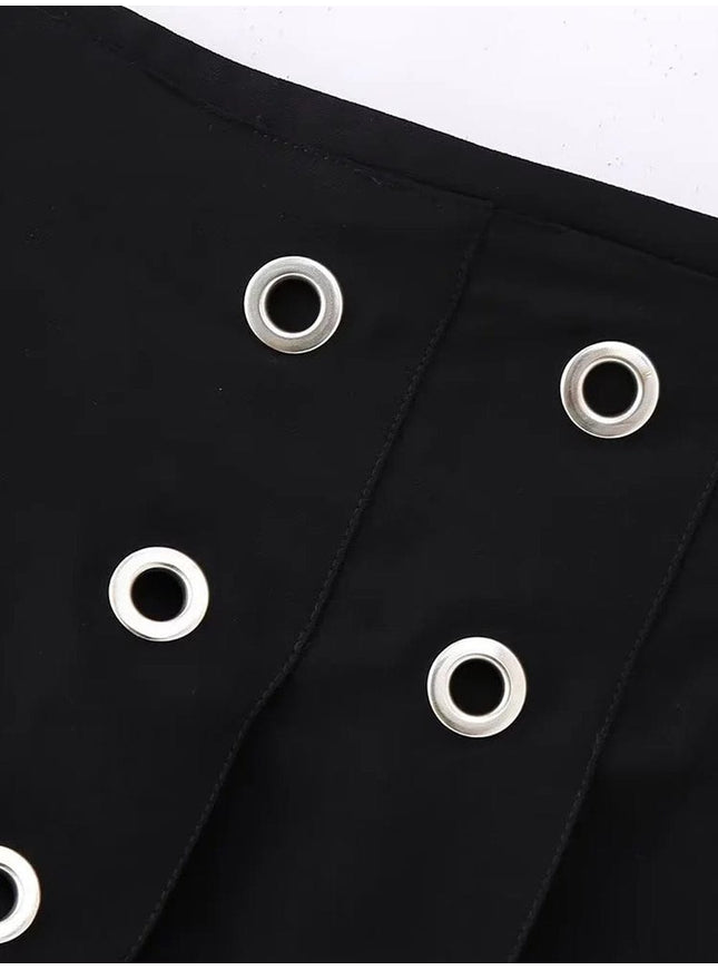 Haley Hollow Out Back Mini Skirt - Fashion Pov