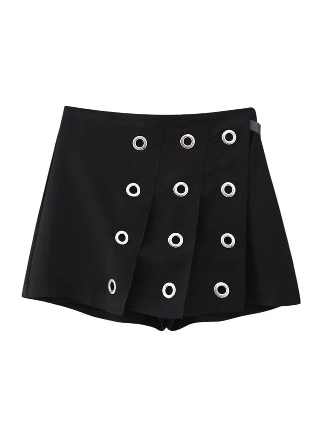 Haley Hollow Out Back Mini Skirt - Fashion Pov