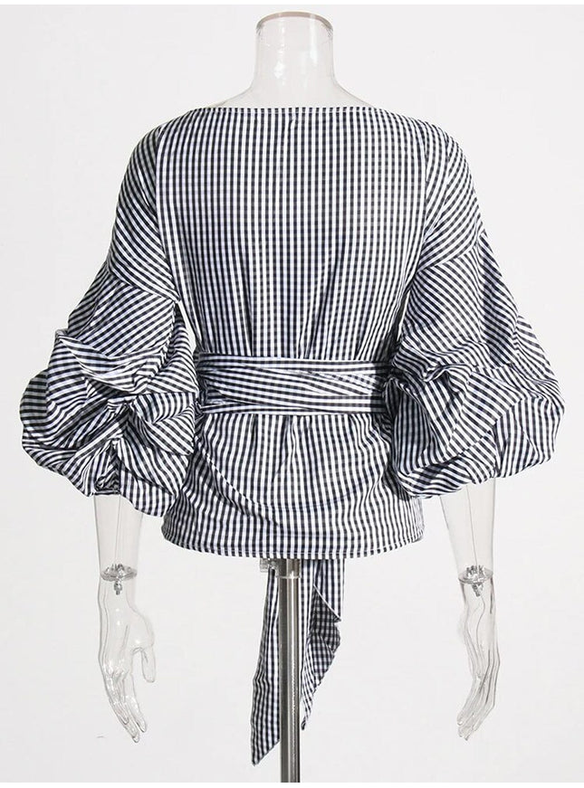 Hali Bowknot Folds Shirt - Fashion Pov