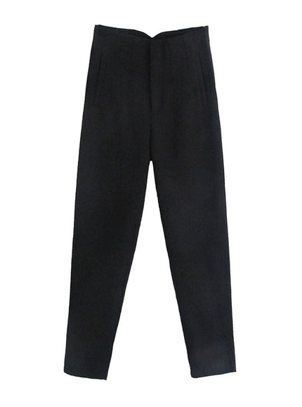 Hannah Zipper Fly Trouser - Fashion Pov