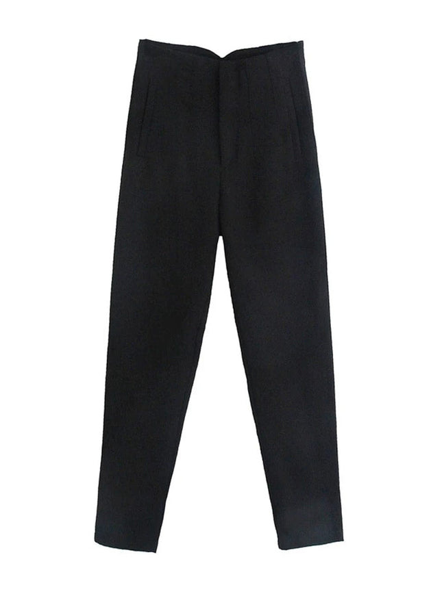 Hannah Zipper Fly Trouser - Fashion Pov