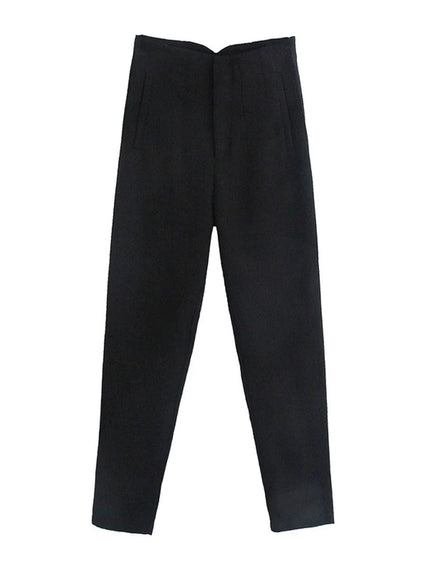 Hannah Zipper Fly Trouser - Fashion Pov