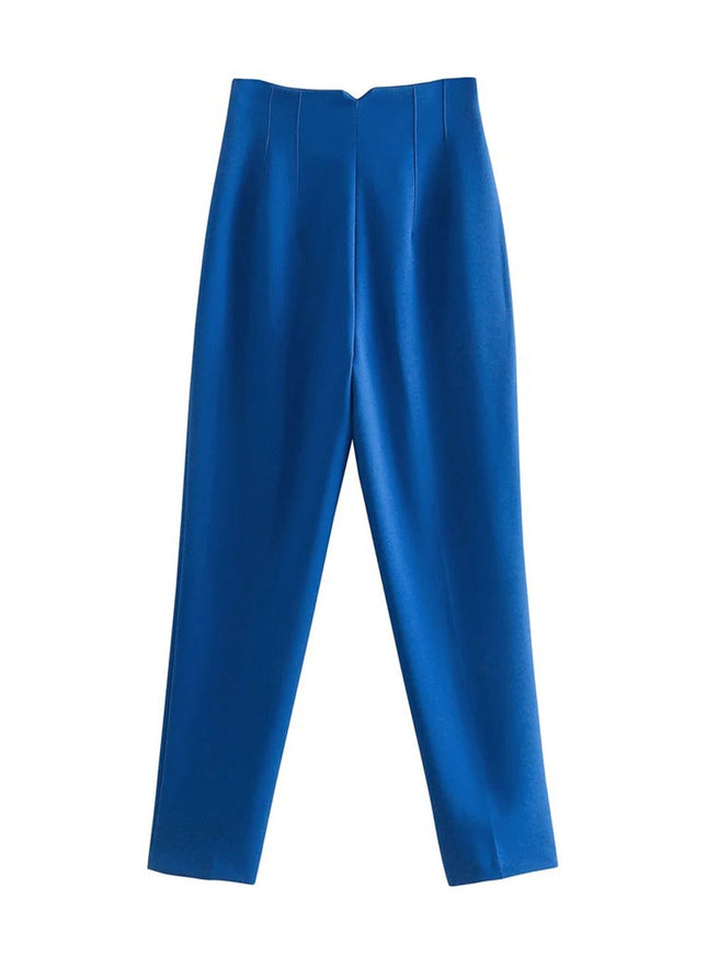 Hannah Zipper Fly Trouser - Fashion Pov