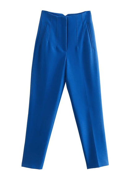 Hannah Zipper Fly Trouser - Fashion Pov