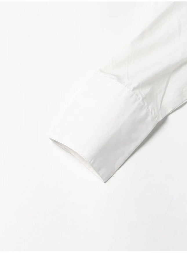 Harlie Colorblock Casual Belt Shirt - Fashion Pov