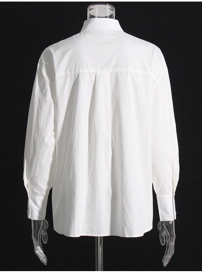 Harlie Colorblock Casual Belt Shirt - Fashion Pov