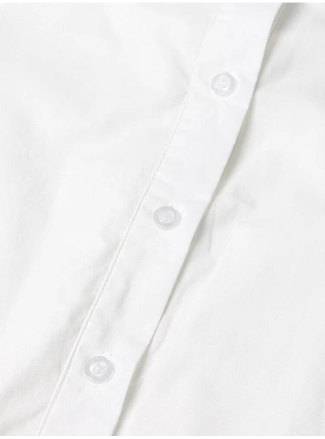 Harlie Colorblock Casual Belt Shirt - Fashion Pov