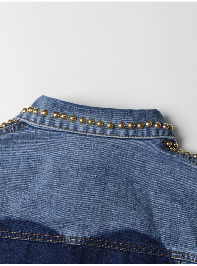 Harliv Hollow Out Spliced Diamond Jacket - Fashion Pov