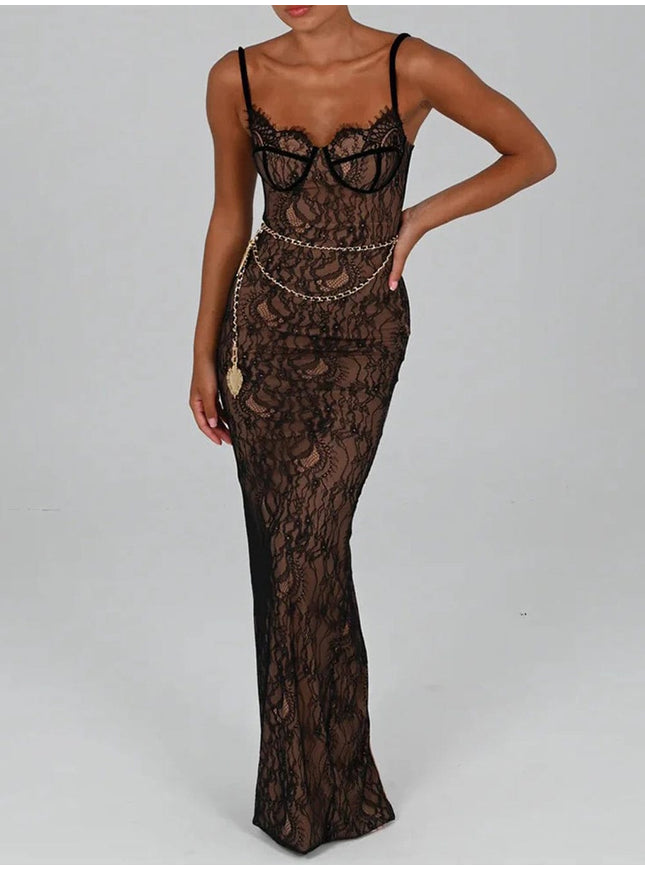 Harlow Backless Bodycon Maxi Dress - Fashion Pov