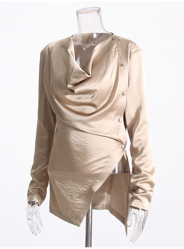 Harman Spliced Fold Shirt - Fashion Pov
