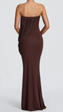 Helena Draped Strapless Maxi Dress - Fashion Pov
