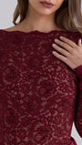 Helena Lace Satin Maxi Dress - Fashion Pov