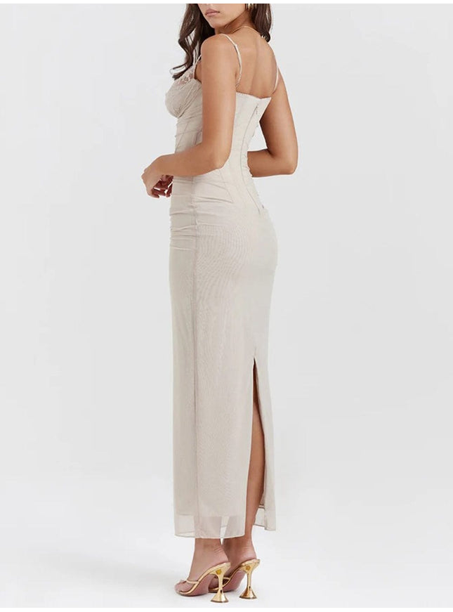 Isabel Backless Maxi Dress - Fashion Pov