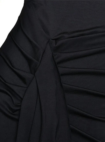 Isabel Long Sleeve Split Maxi Dress - Fashion Pov