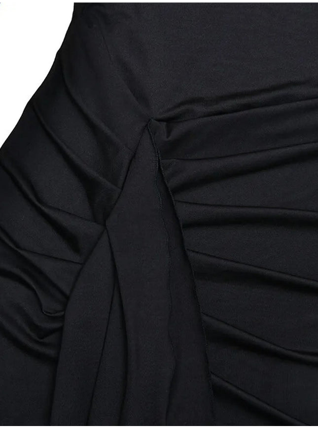 Isabel Long Sleeve Split Maxi Dress - Fashion Pov
