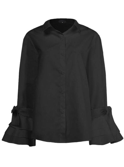 Isabella Buttoned Solid Casual Tunic Top - Fashion Pov