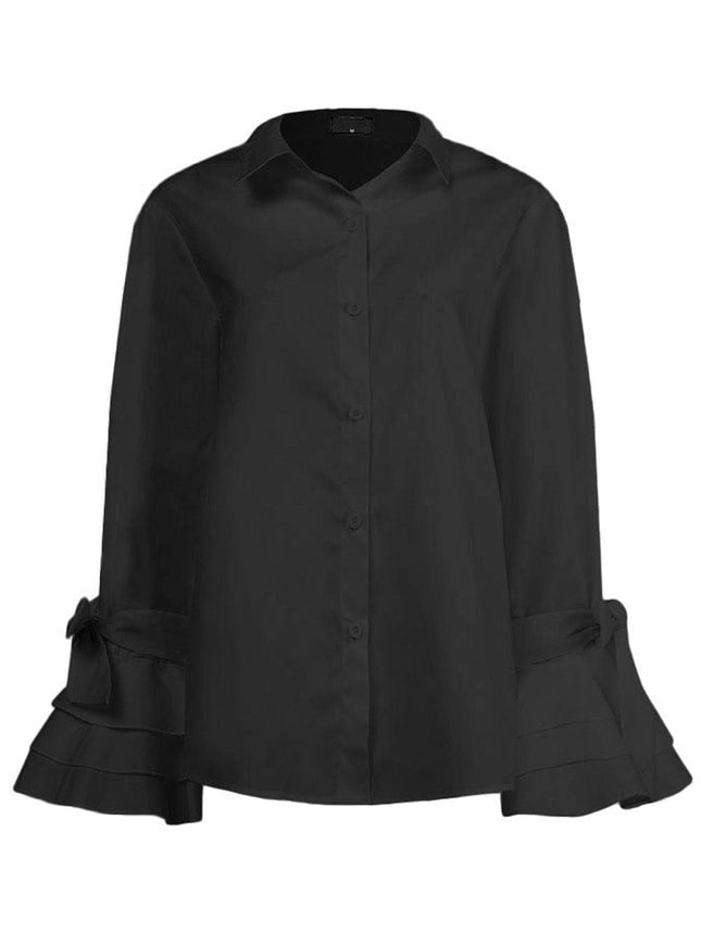 Isabella Buttoned Solid Casual Tunic Top - Fashion Pov