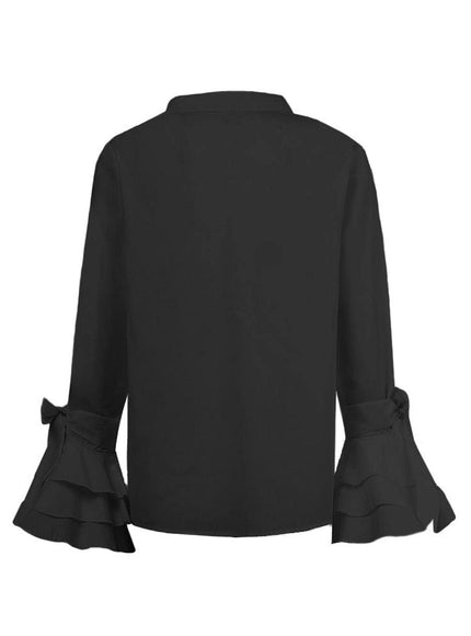 Isabella Buttoned Solid Casual Tunic Top - Fashion Pov
