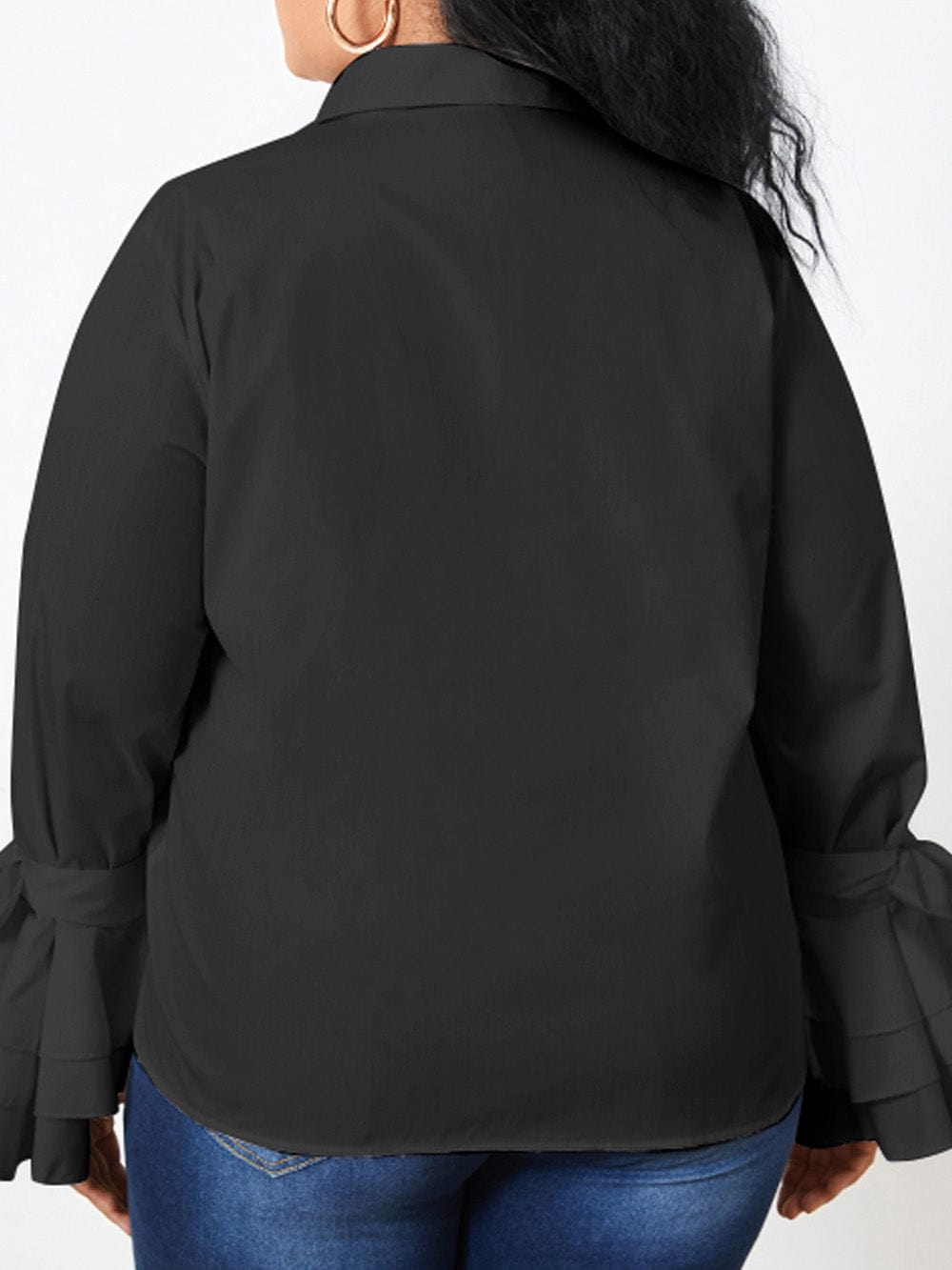 Isabella Buttoned Solid Casual Tunic Top - Fashion Pov