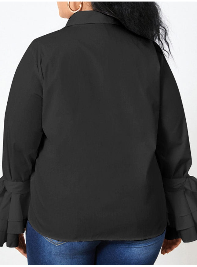 Isabella Buttoned Solid Casual Tunic Top - Fashion Pov