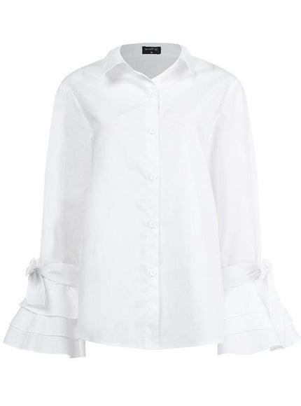 Isabella Buttoned Solid Casual Tunic Top - Fashion Pov