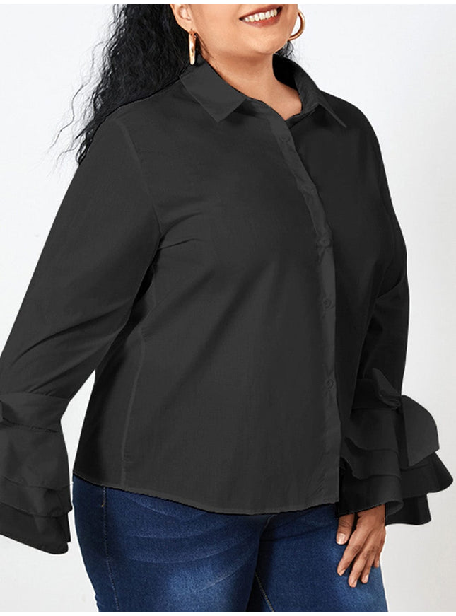 Isabella Buttoned Solid Casual Tunic Top - Fashion Pov