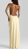 Isabella Halter Deep - V Maxi Dress - Fashion Pov