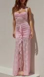 Isabella Lace Ruffled Maxi Dress - Fashion Pov