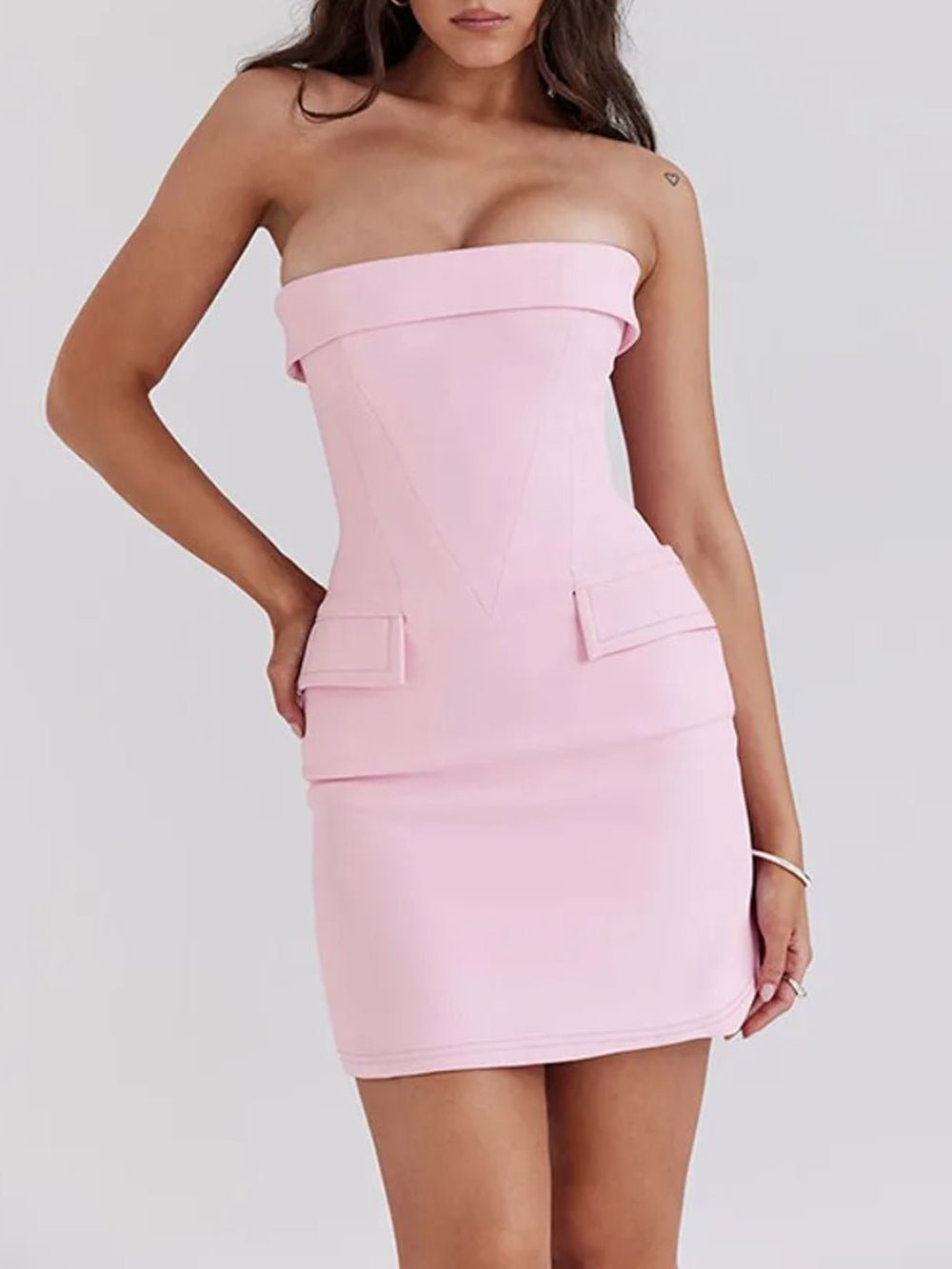 Isabelle Off Shoulder Backless Mini Dress - Fashion Pov