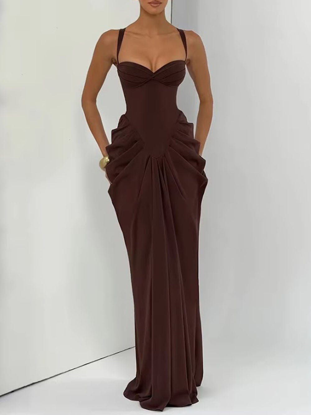 Isadora Strappy Cut-Out Maxi Dress - Fashion Pov