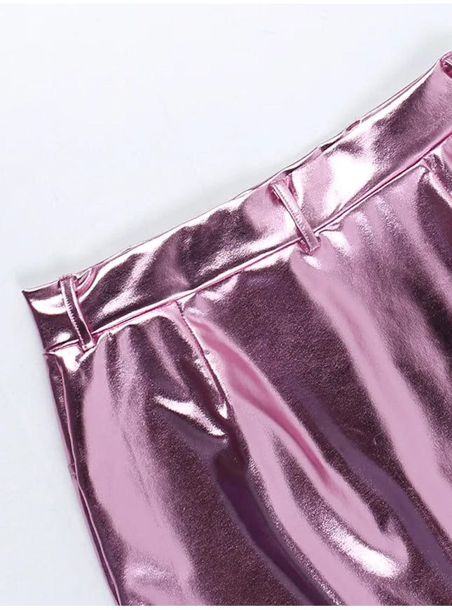 Isla Mini Skirt In Pink - Fashion Pov