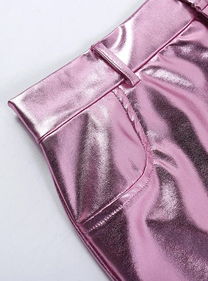 Isla Mini Skirt In Pink - Fashion Pov