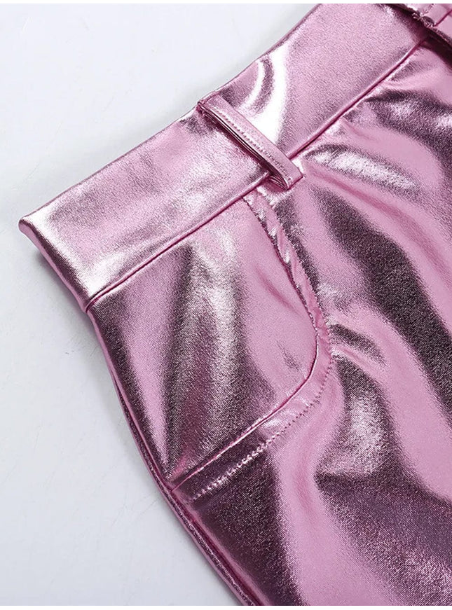 Isla Mini Skirt In Pink - Fashion Pov
