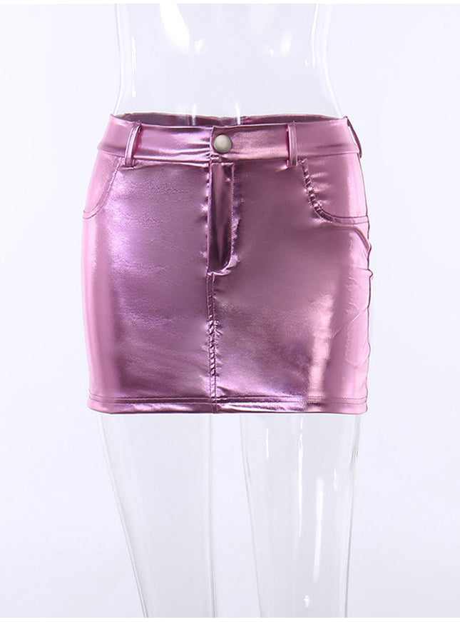 Isla Mini Skirt In Pink - Fashion Pov