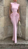 Isla Ruched Cut Out Gown - Fashion Pov