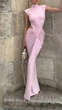 Isla Ruched Cut Out Gown - Fashion Pov