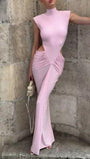 Isla Ruched Cut Out Gown - Fashion Pov