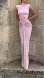 Isla Ruched Cut Out Gown - Fashion Pov