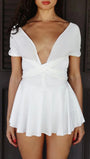 Isla Tie - Back Mini Dress - Fashion Pov
