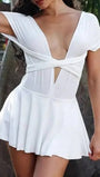 Isla Tie - Back Mini Dress - Fashion Pov